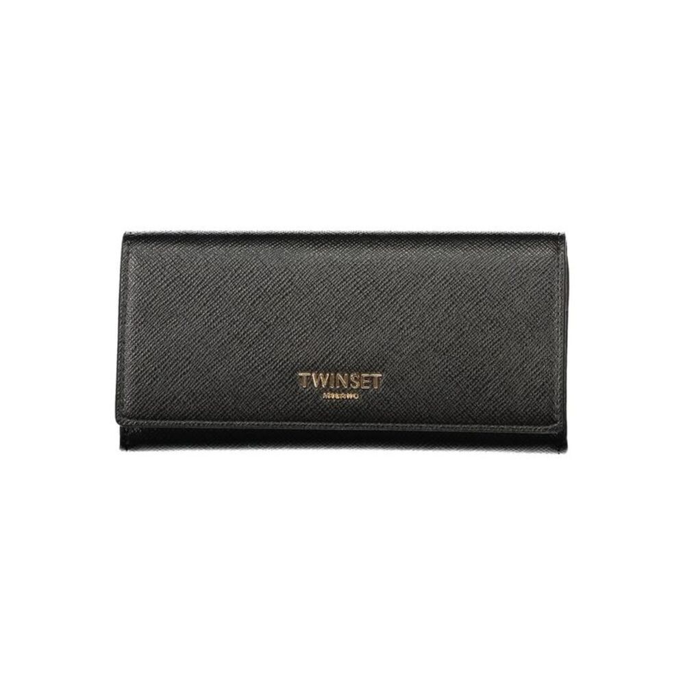 Twinset Black Polyurethane Womens Wallet